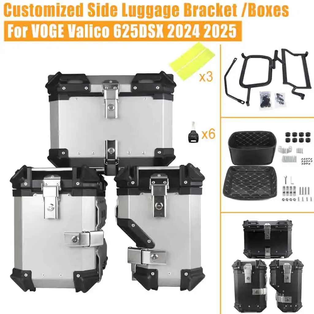 For Voge Valico 625Dsx 625 Dsx 2024 2025 Top Case Side Luggage Box Panniers Motorcycle Trunk Saddlebag Bracket Moto Topcase 1