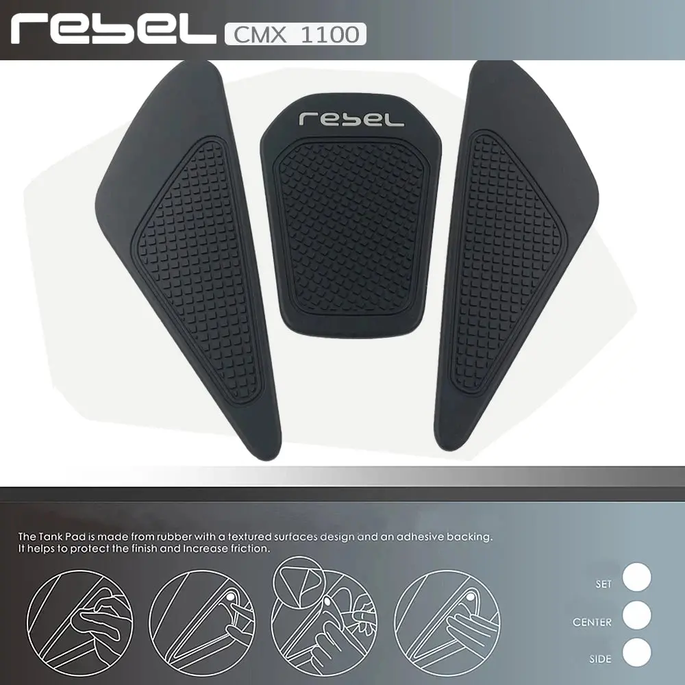 For Honda Rebel500 Rebel300 Rebel Cmx 500 300 Cm500 Cm300 Motorcycle Accessories Gas Tank Protect Sticker Fuel Cap Cover Pad 2