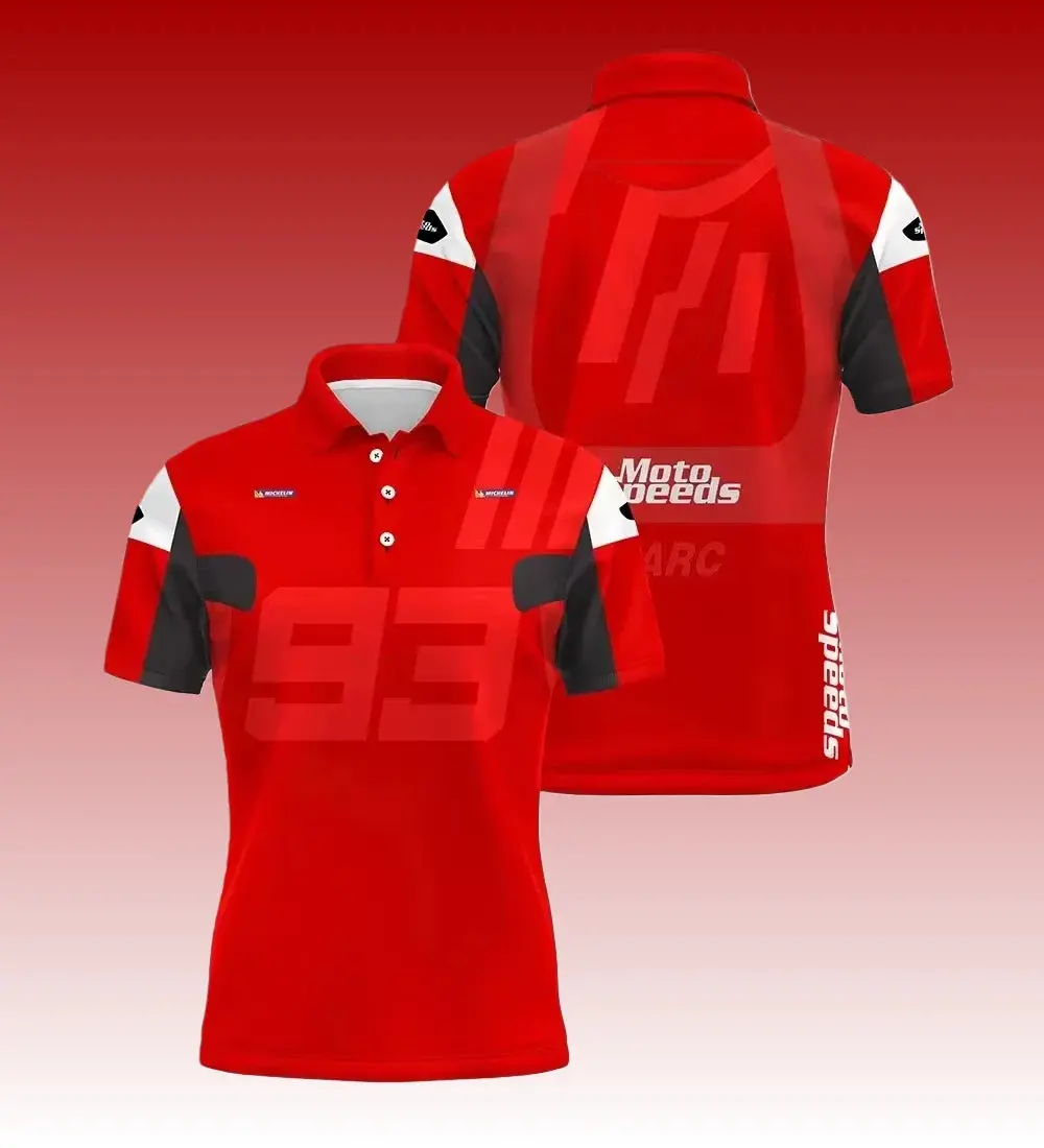 Men's No. 93 Moto GP Polo Shirt – 2025–2026 Quick-Dry Motorcycle Racing Tee for Outdoor & Extreme Sports - Image 5