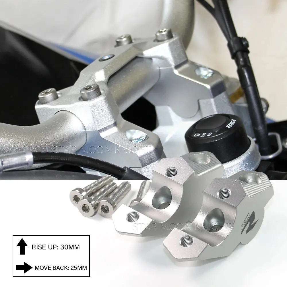 Motorcycle Handlebar Riser For Bmw F850gs F 850 Gsf850 Gs Adv F900r F900xr Lift Handlebar Riser Clip Extension Adapter Extender 1