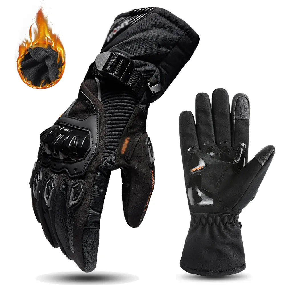 Motorcycle Gloves Windproof Waterproof Guantes Moto Men Motorbike Riding Gloves Touch Screen Moto Motocross Gloves Winter 12