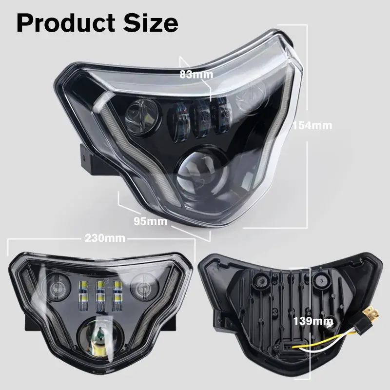 Led Headlight Daytime Running Lamp Headlamp Motorcycle Lights Assembly For Bmw G310r G310gs 2016-2021 E9 E-Mark Innovative 2