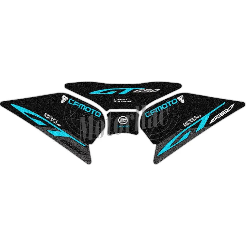 For Cfmoto 650Gt 650 Gt 3M Motorcycle Tank Pad Stickers Anti-Slip Side Traction Knee Grip Protector Decals Waterproof Accessorie 4