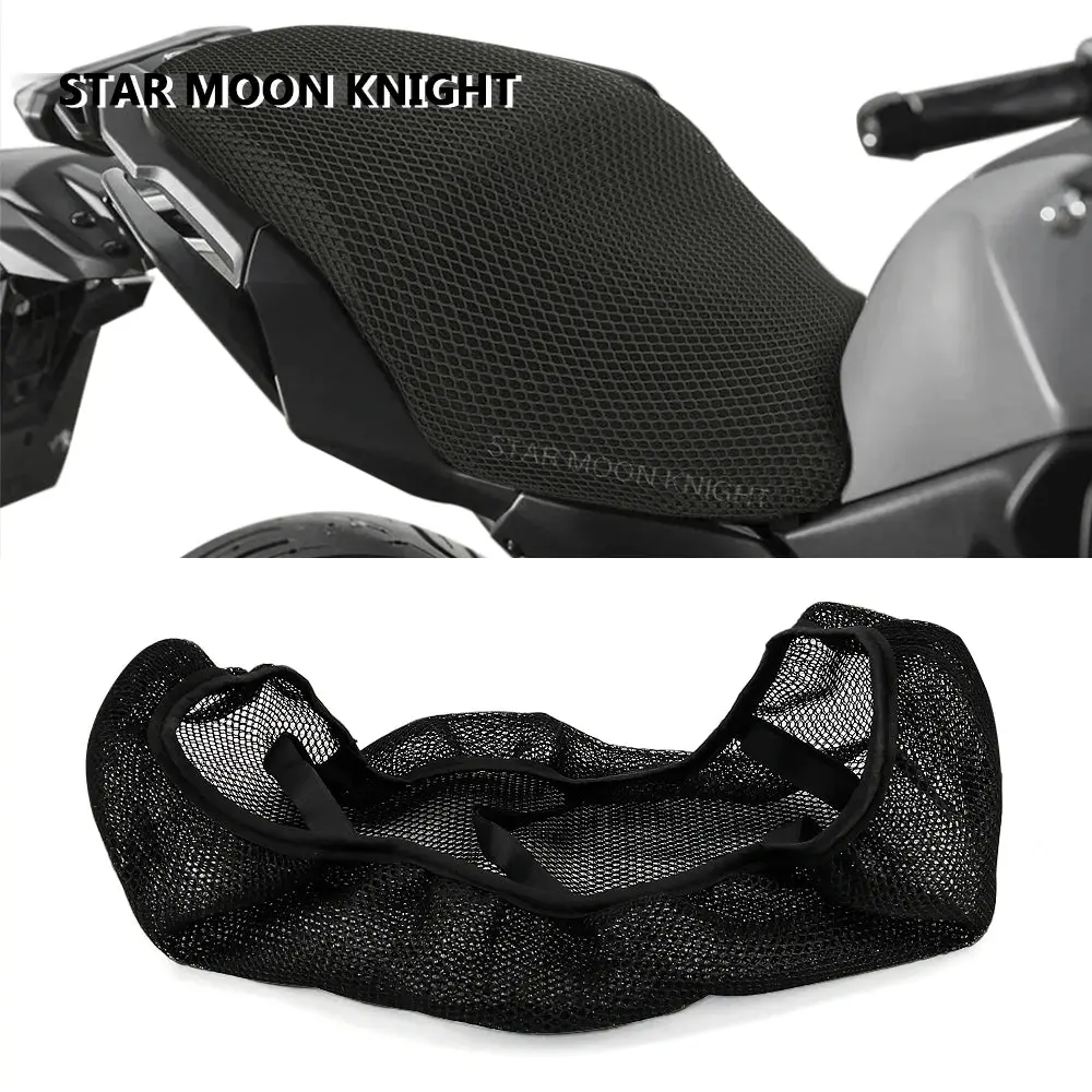 Motorcycle Anti-Slip 3D Mesh Fabric Seat Cover Breathable Waterproof Cushion For Yamaha Tracer 7 Tracer 700 Gt Mt-07 Tracer 1