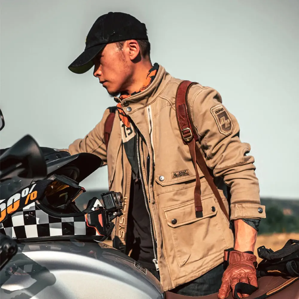 Waterproof Motorcycle Jackets Ce Certified Protective Equipment Wear-Resisting Breathable Motocross Chaqueta 1