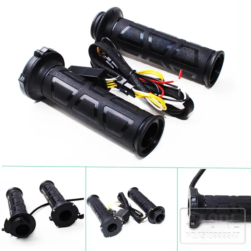 New Universal Motorcycle 22Mm Hand Heated Grips Molded Grips Atv Warmers Adjust Temperature Hot Handlebar 1
