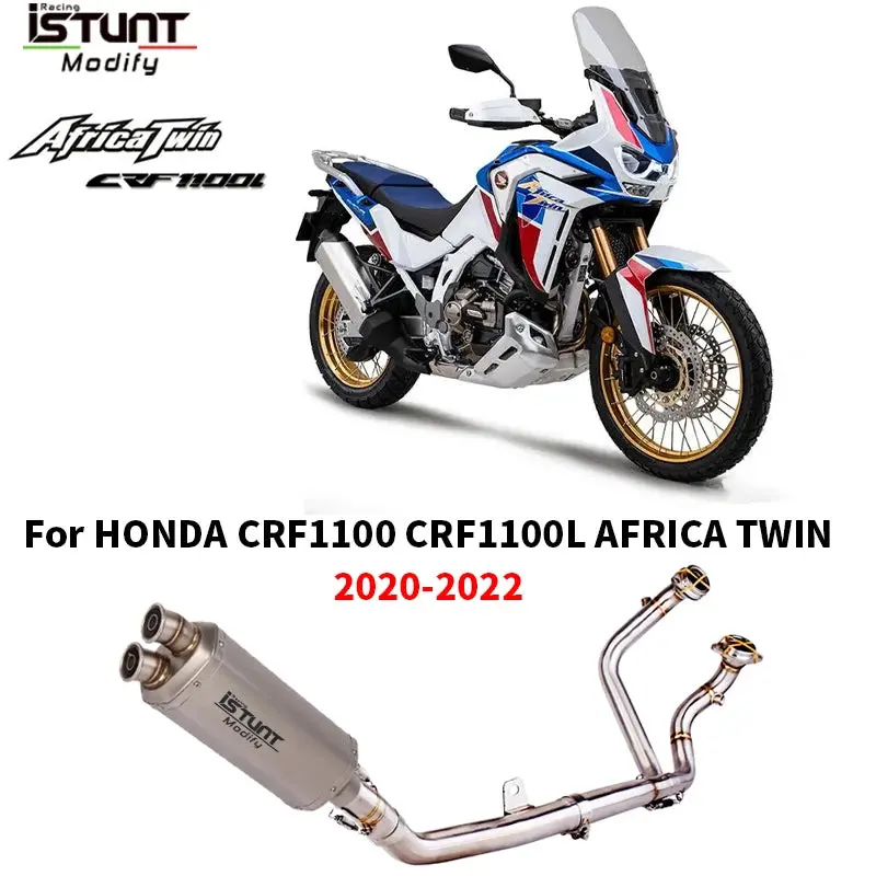 Full Motorcycle Exhaust System Espace Moto Slip On For Honda Crf1100 Crf1100l Africa Twin Exhausts 2020 2021 2022 Years 1