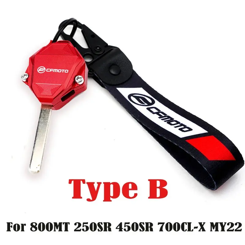 For Cfmoto Mt800 250Sr 450Sr 700Cl-X 800Mt Mt 800 My22 Motorcycle Accessories Key Cover Case Shell Embroidery Badge Keyring 3
