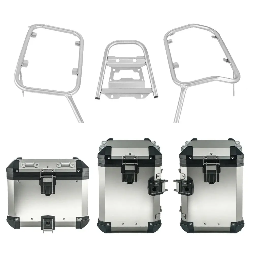 Motorcycle Helmet Box Top Tail Rear Luggage Storage Tool Cases Panniers With Bracket Rack For Honda Nc750x Nc 750 X/S 2021-2023 2