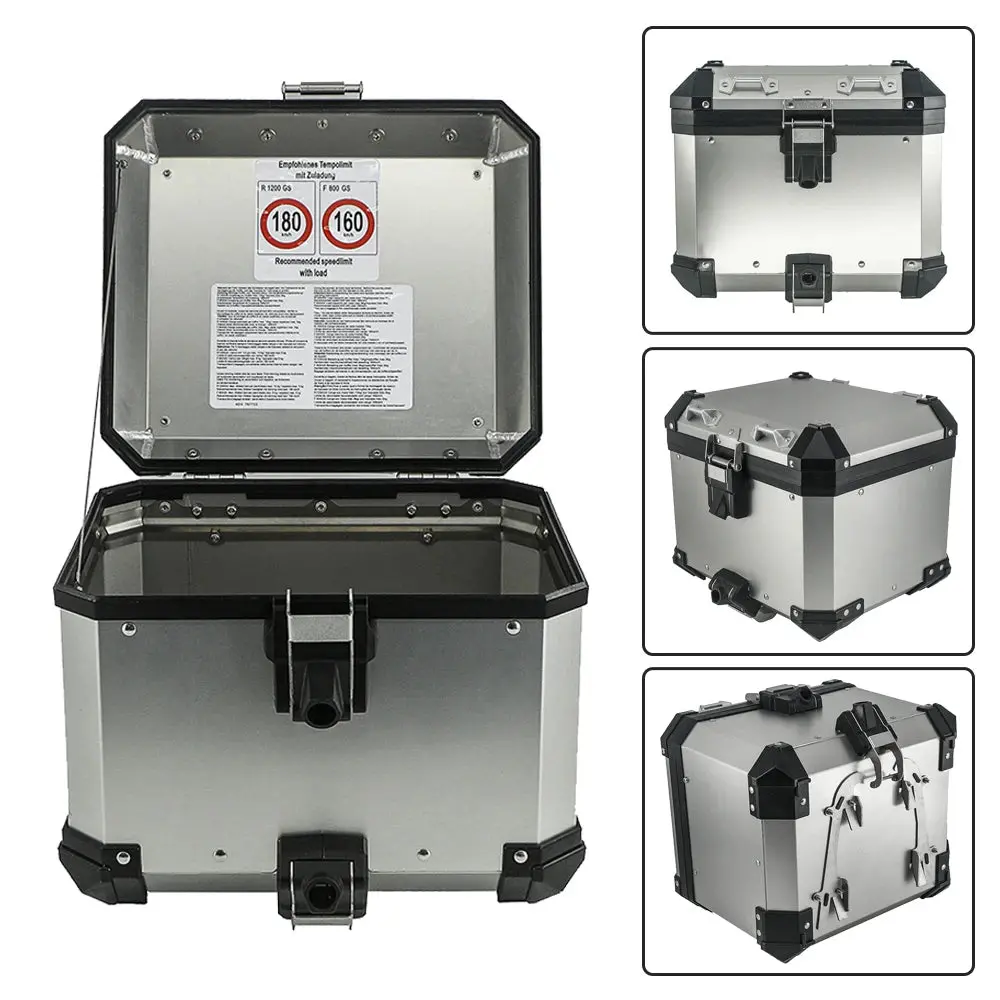 Motorcycle Helmet Box Top Tail Rear Luggage Storage Tool Cases Panniers With Bracket Rack For Honda Nc750x Nc 750 X/S 2021-2023 3