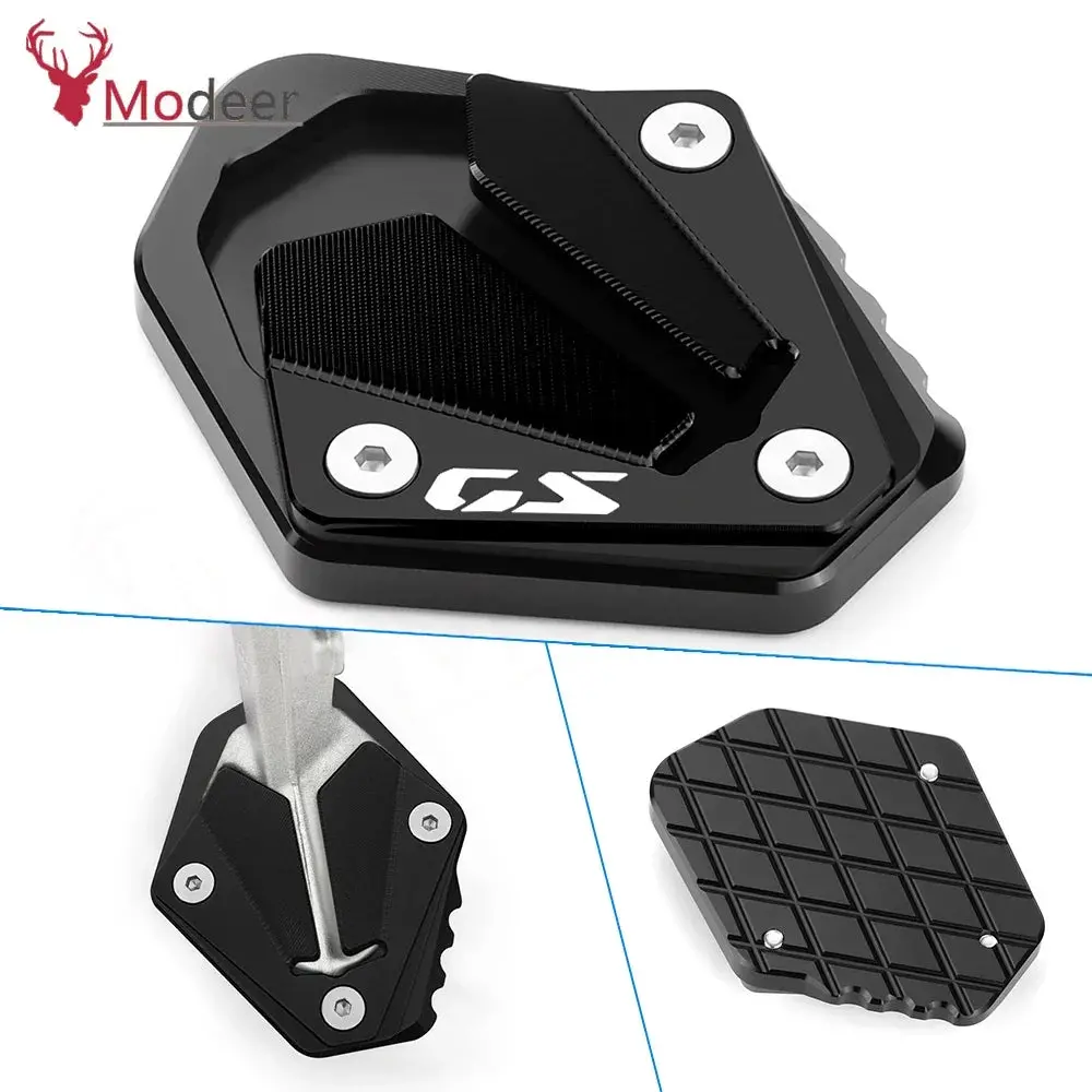 For Bmw F 900 Gs F900gs F900 Gs 2023- Motorcycle Accessories Aluminum Kickstand Pad Enlarger Extension Side Stand Plate 1