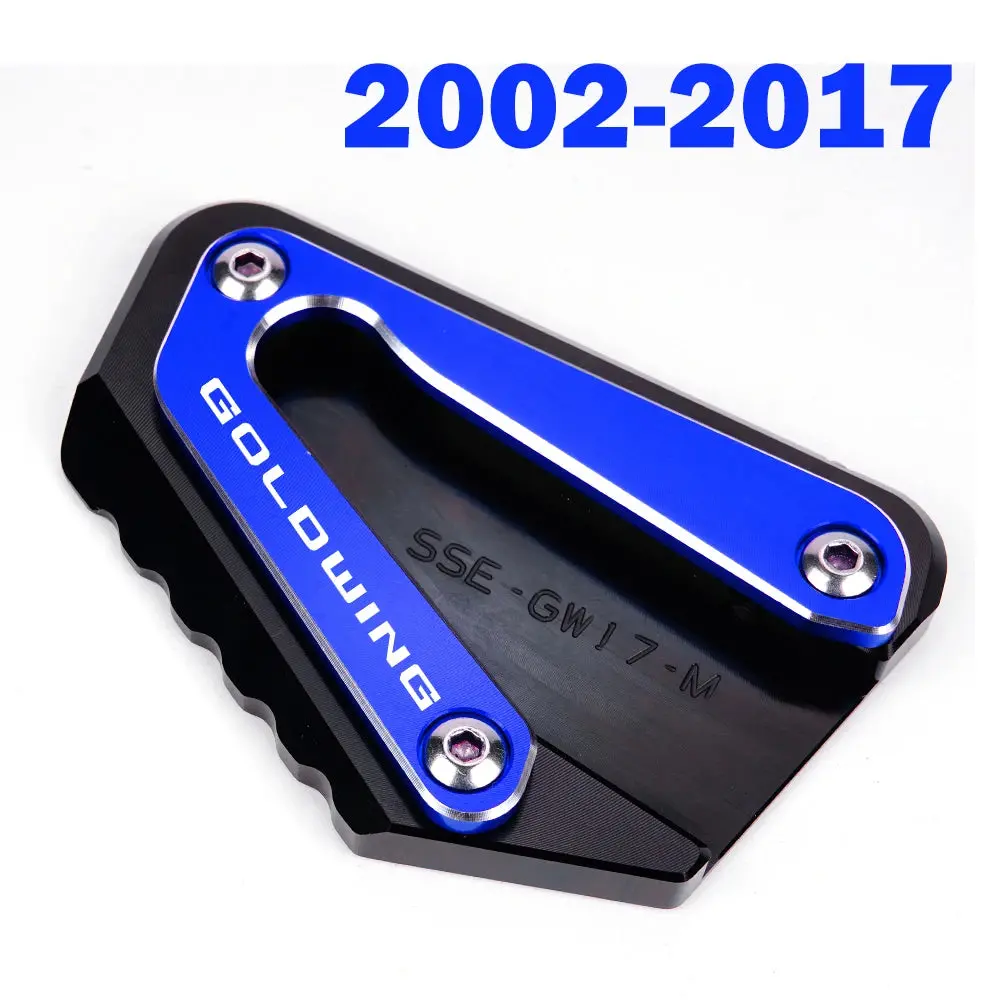 New Motorcycle Cnc Foot Support Extension Plate Side Stand Enlarge For Honda Goldwing 1800 2018-2023 Gold Wing Gl1800 2002-2017 10