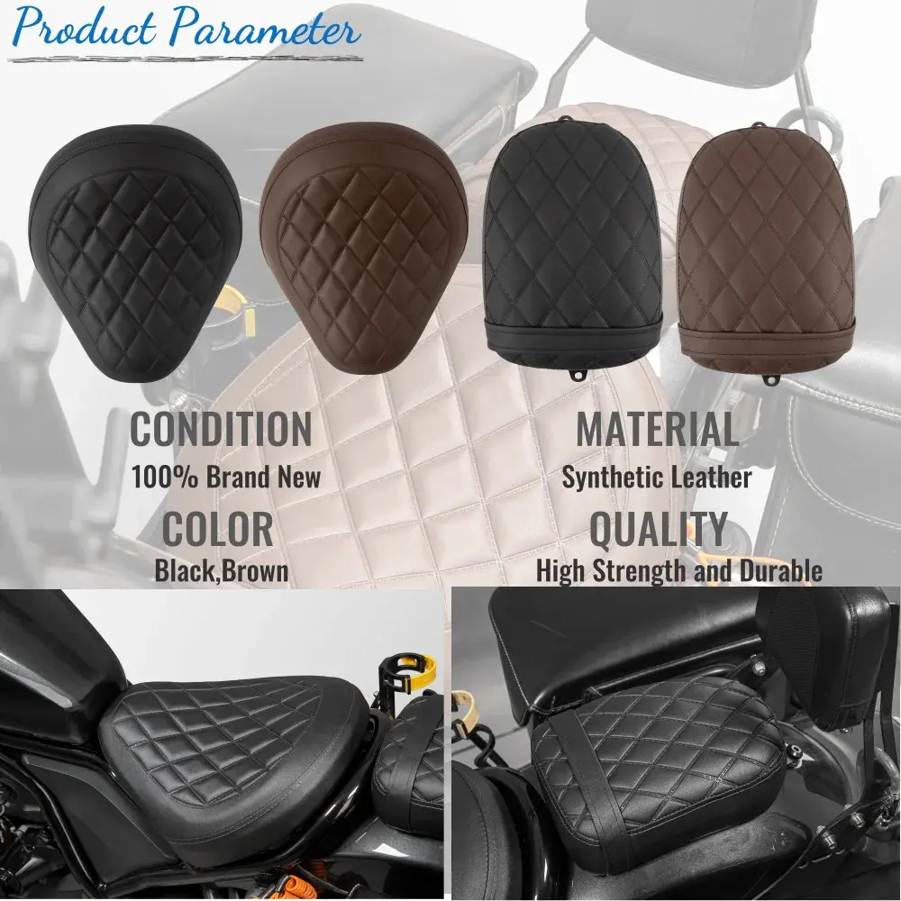 Cm Cmx 1100 Front Rear Pillion Passenger Pad Seat For Honda Rebel Cm1100 Cmx1100 2021-2024 2023 Motorcycle Driver Cushion Cover 3