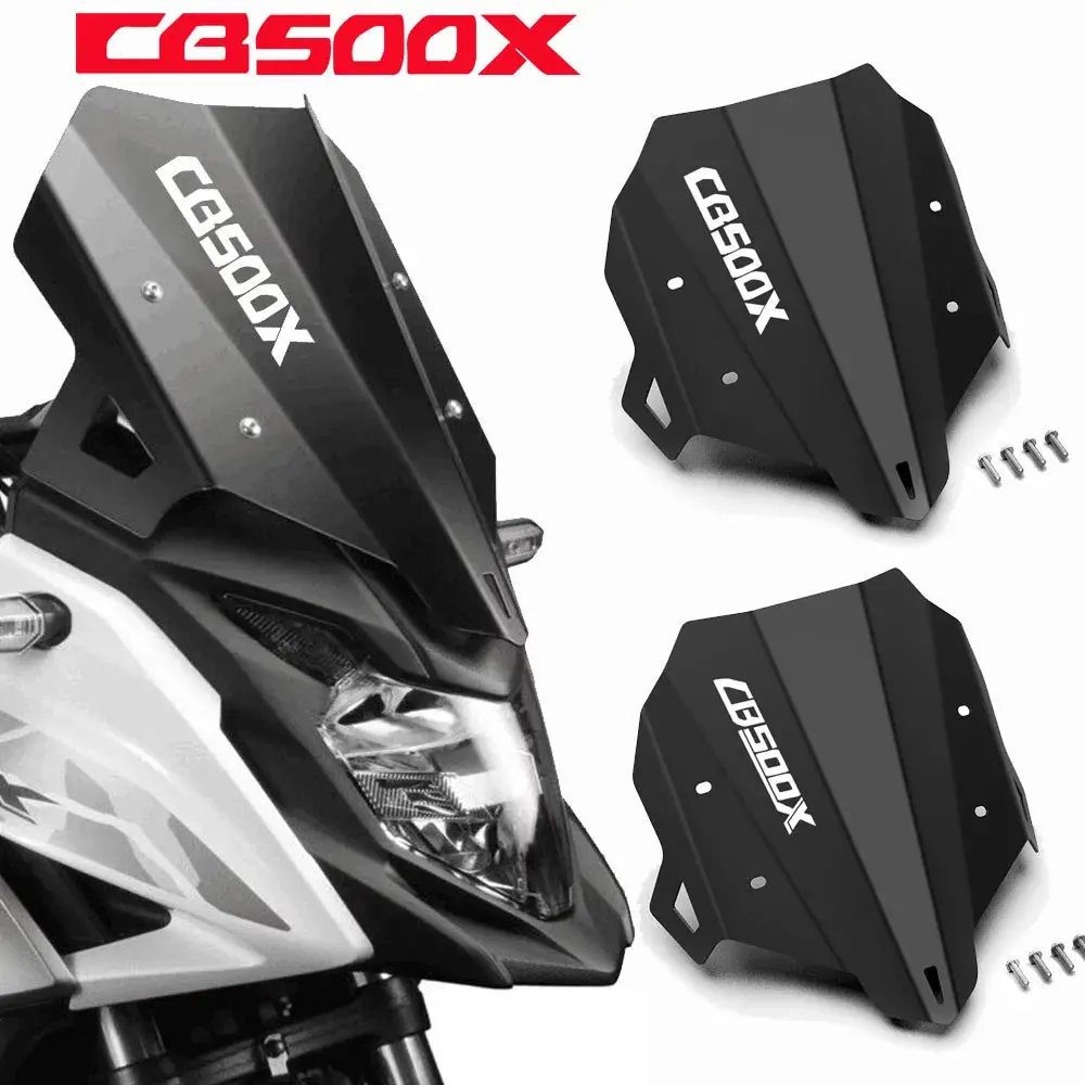 Motorcycle Accessories Wind Screen For Honda Cb500x Cb 500 X 2019  2020 2021 2022 2023 Windshield Windscreen Screen Protector 1