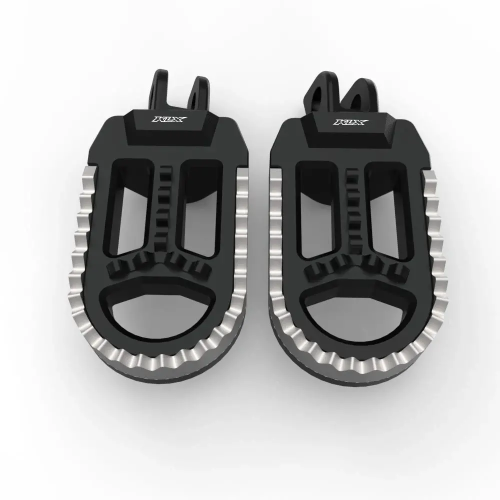 For Honda Xl750 Transalp Kawasaki Klx250s Klx250r Klx300/650 Rotatable Footrest Footpegs Pedals Motorcycle Front Wide Foot Pegs 25