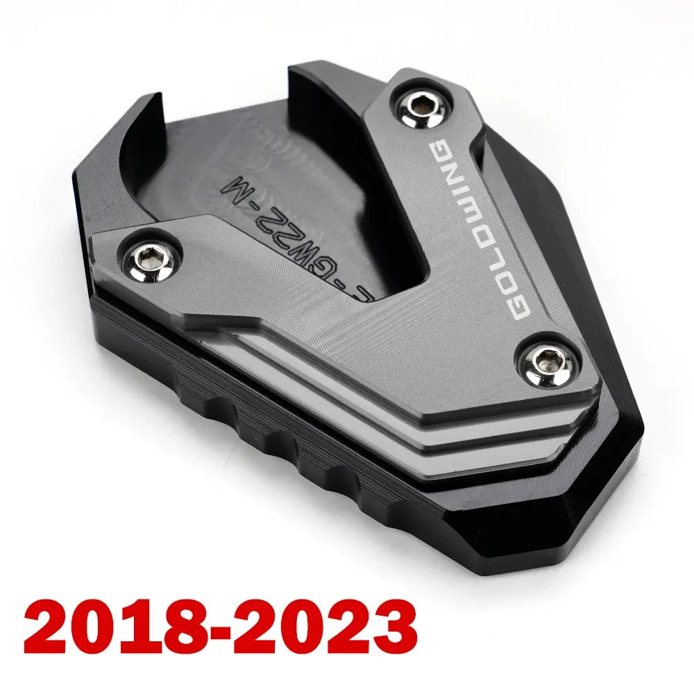 New Motorcycle Cnc Foot Support Extension Plate Side Stand Enlarge For Honda Goldwing 1800 2018-2023 Gold Wing Gl1800 2002-2017 9