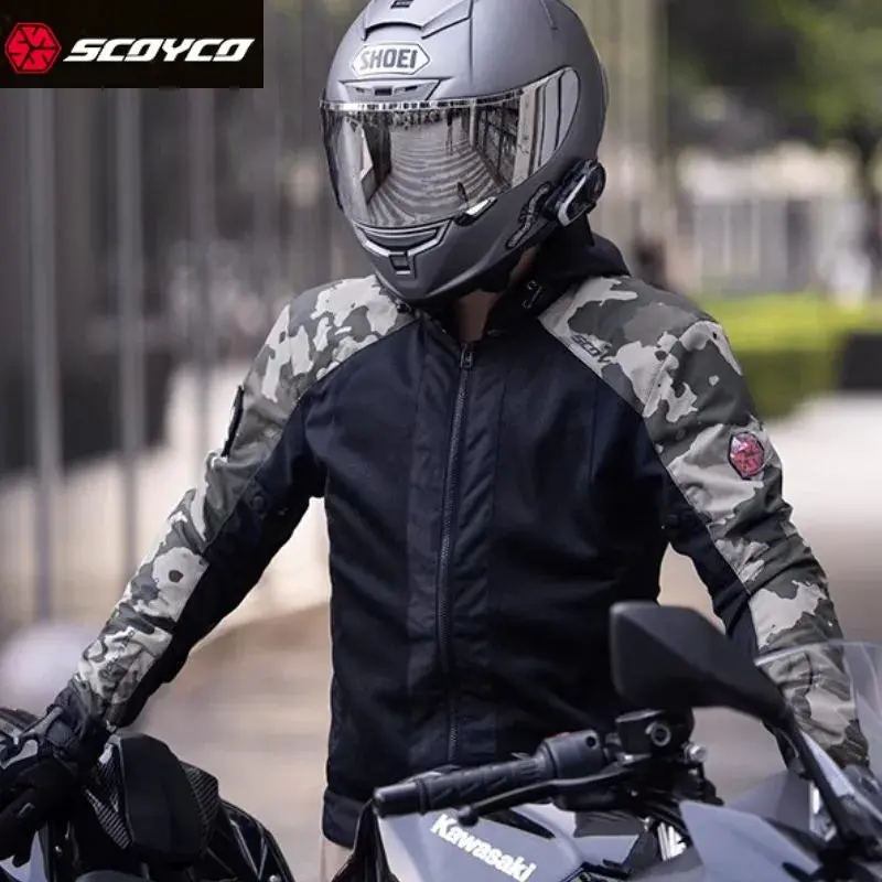 Motorcycle Jacket Men Summer Motocross Mesh Jacket Ce Certified Racing Jacket Adventure Touring Biker Clothes Breathable 1