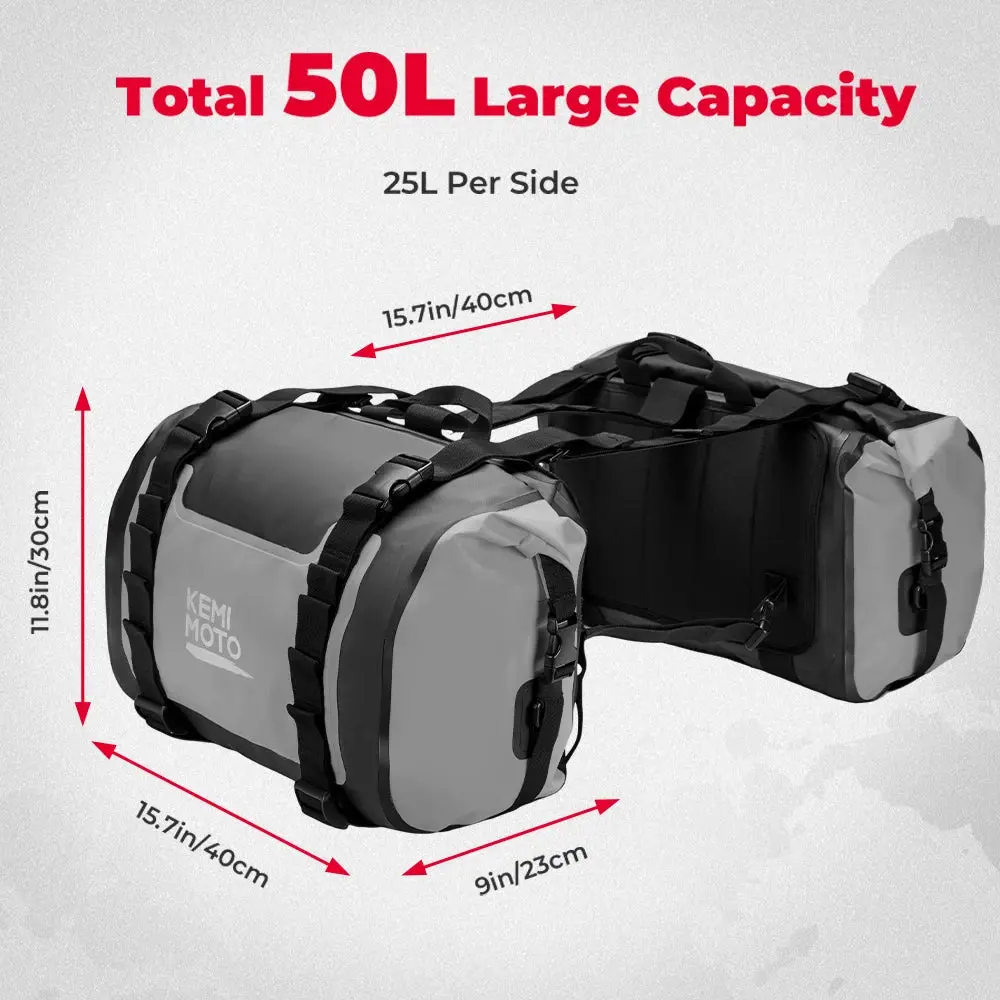 Motorcycle Saddlebag Waterproof Side Bag For Bmw R1250gs R1200gs F850gs F750gs Lc Adv Adventure For Suzuki V-Strom Luggage Bags 2