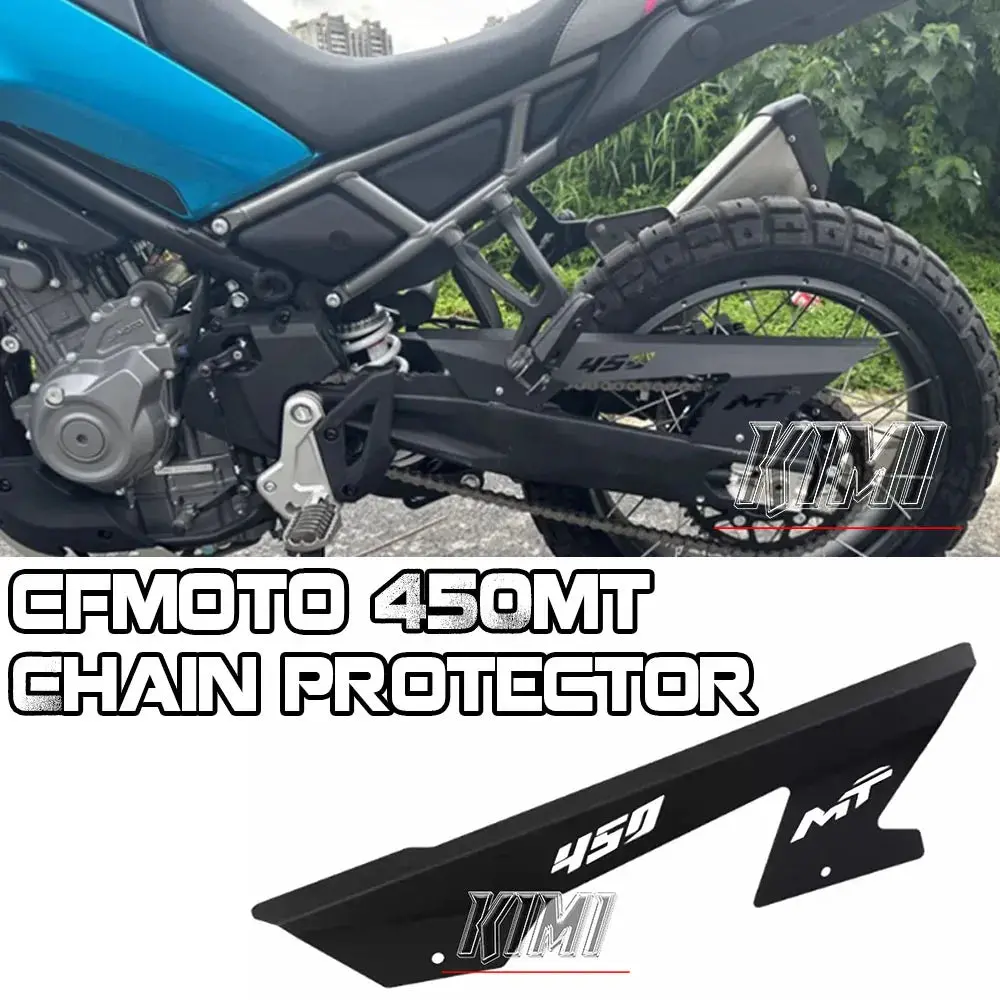 For Cfmoto 450Mt Mt450 2024 Motorcycle Accessories Chain Wheel Protection Cover Chain Cover Gear Cover Protection Metal 1