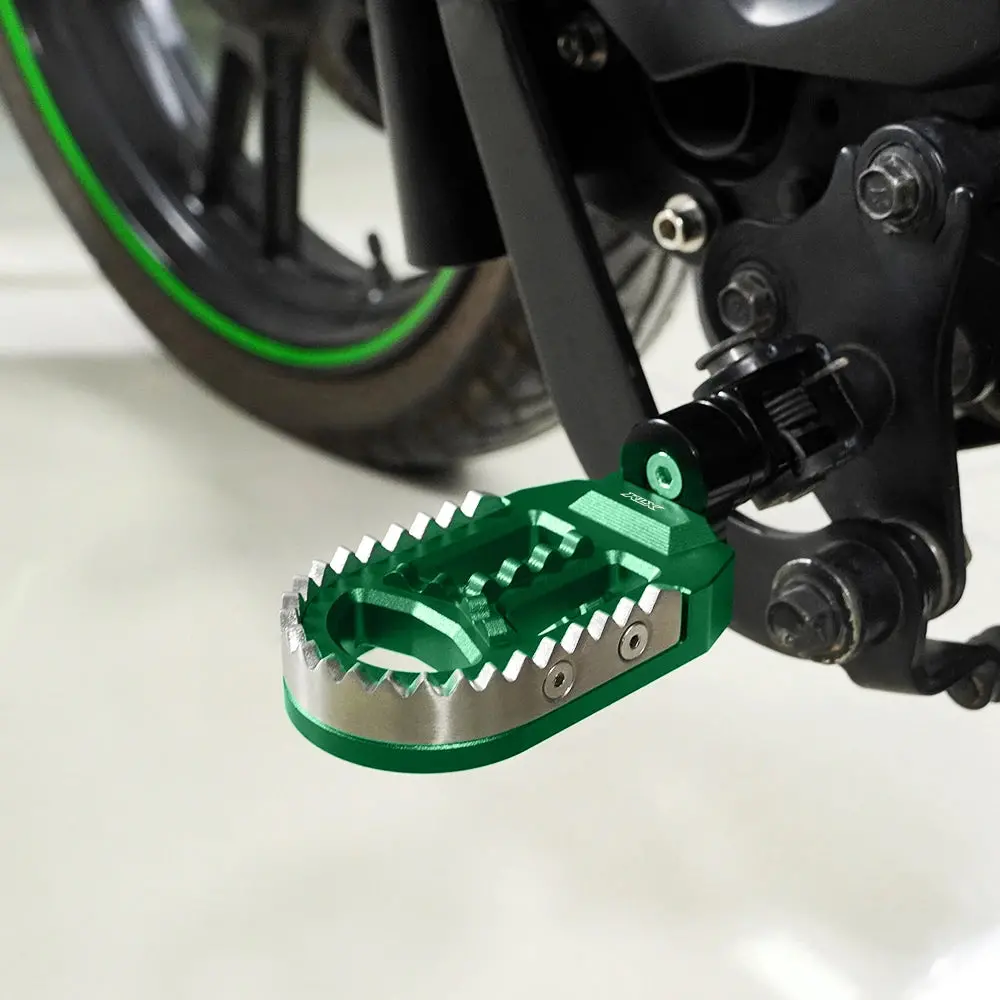 For Honda Xl750 Transalp Kawasaki Klx250s Klx250r Klx300/650 Rotatable Footrest Footpegs Pedals Motorcycle Front Wide Foot Pegs 6