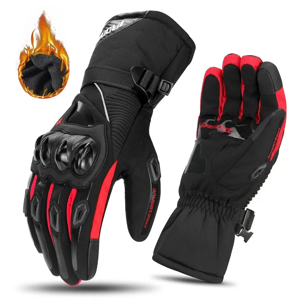 Motorcycle Gloves Windproof Waterproof Guantes Moto Men Motorbike Riding Gloves Touch Screen Moto Motocross Gloves Winter 13