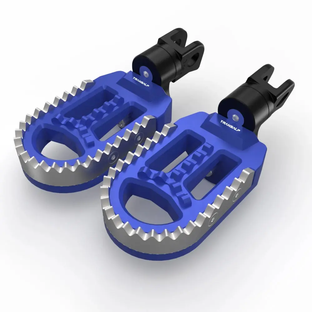 For Honda Xl750 Transalp Kawasaki Klx250s Klx250r Klx300/650 Rotatable Footrest Footpegs Pedals Motorcycle Front Wide Foot Pegs 15