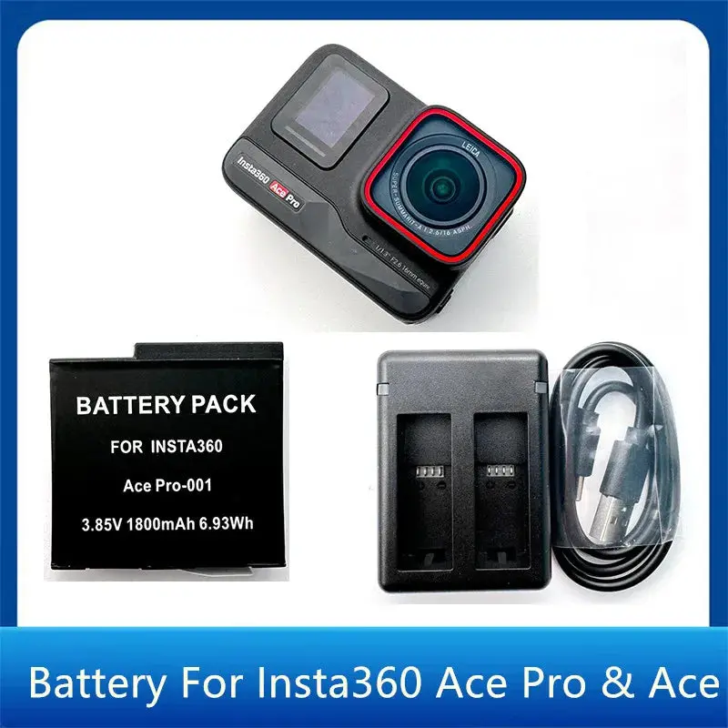 New Version Battery For Insta360 Ace Pro & Ace Optional Fast Charger Box With Tf Card Storage For Insta 360  Camera Accessories 1
