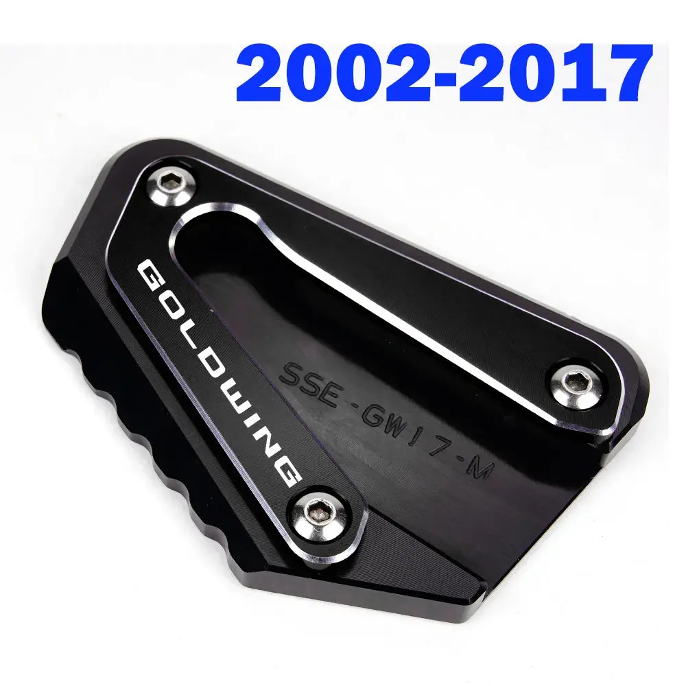 New Motorcycle Cnc Foot Support Extension Plate Side Stand Enlarge For Honda Goldwing 1800 2018-2023 Gold Wing Gl1800 2002-2017 7