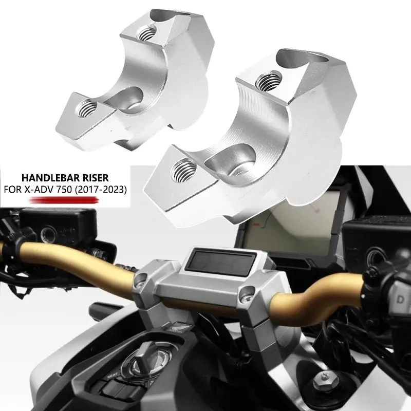 X-Adv 750 Handlebar Riser Heightening Clamp Mount Fit For Honda Xadv750 Adv 160 150 350 Adv160 Adv150 Adv350 1