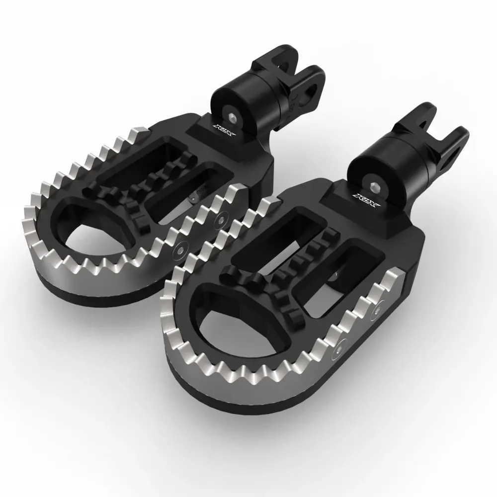 For Honda Xl750 Transalp Kawasaki Klx250s Klx250r Klx300/650 Rotatable Footrest Footpegs Pedals Motorcycle Front Wide Foot Pegs 11