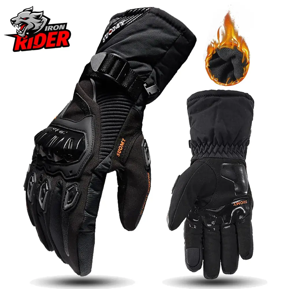 Motorcycle Gloves Windproof Waterproof Guantes Moto Men Motorbike Riding Gloves Touch Screen Moto Motocross Gloves Winter 1