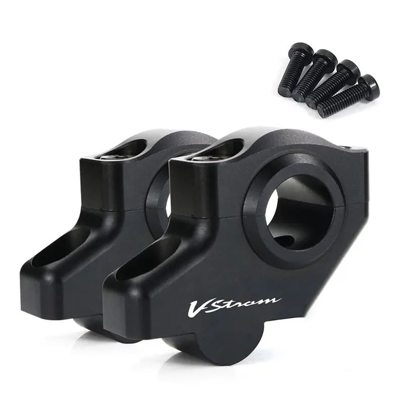 Fit For Suzuki V-Strom 250 V-Strom 650 Dl650 V-Strom 1000 Dl1000 22Mm 7/8" Handle Bar Mount Risers Offset Extend Raised 1