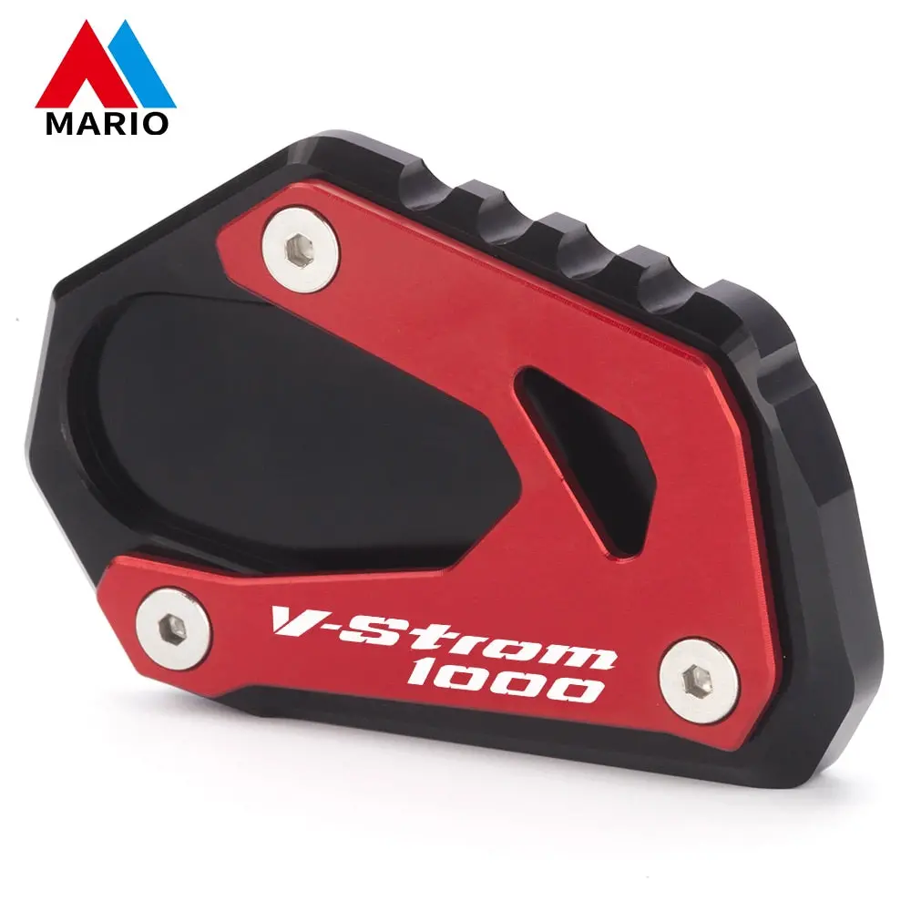 Motorcycle Foot Side Stand Enlarger Extension Kickstand Pad Plate Anti-Slip For Suzuki V-Strom 1000 1050 Vstrom V Strom 1050Xt 11