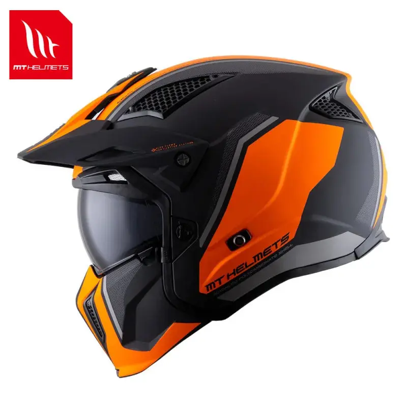 High-performance, ECE-certified dirt bike helmet designed for off-road and downhill riding, featuring a customizable shell and advanced ventilation - Image 8