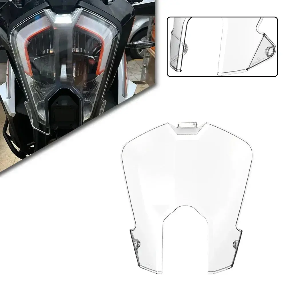 For Ktm 1290 Super Adventure Adv R S 2021 2022 2023 Moto Front Head Light Protection Acrylic Headlight Protector Guard Cover 1
