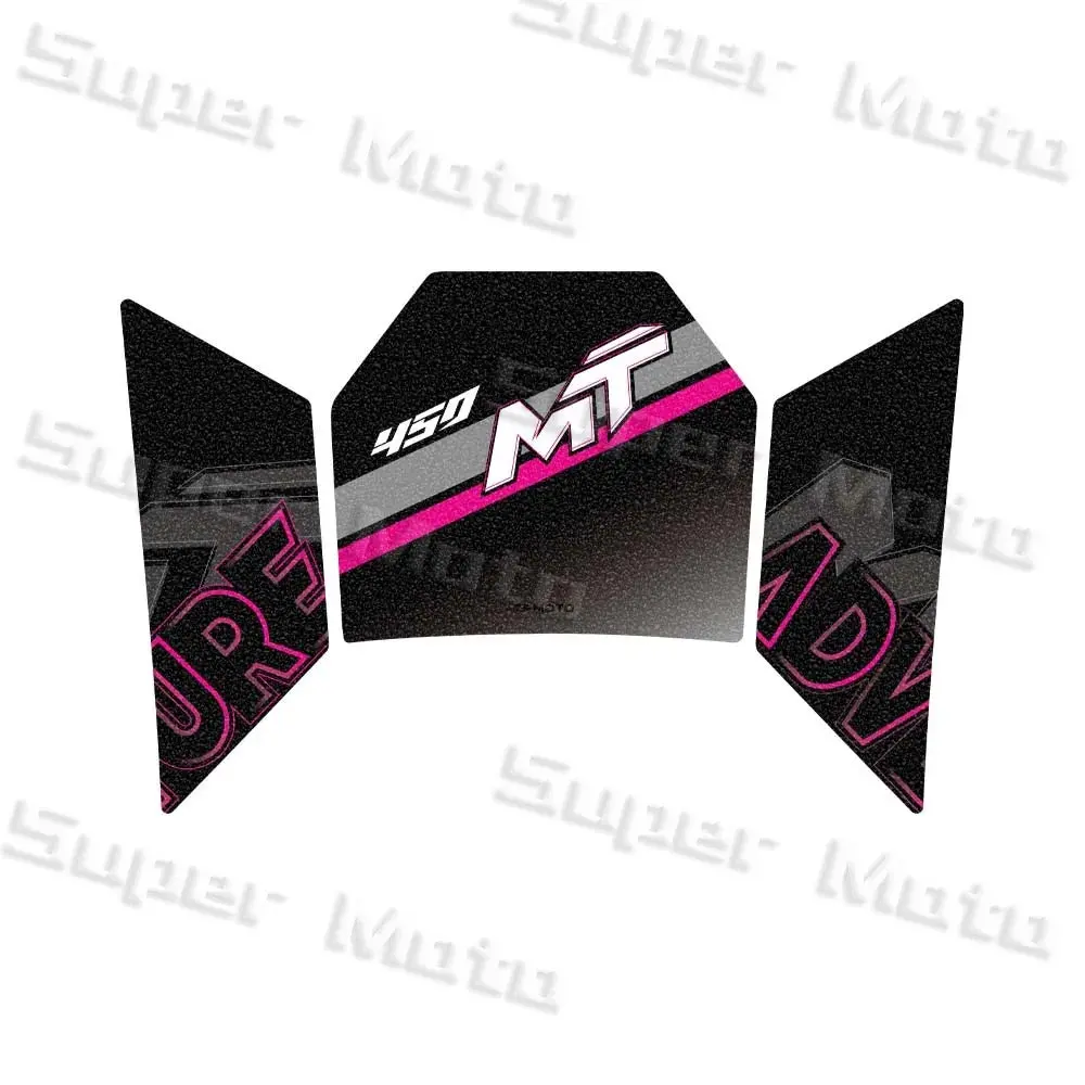 For Cfmoto 450Mt 450Mt 2024 Motorcycle Frosted Fuel Tank Kit Sticker Motocross Protector Knee Grip Pad 3M Decals Accessories 10