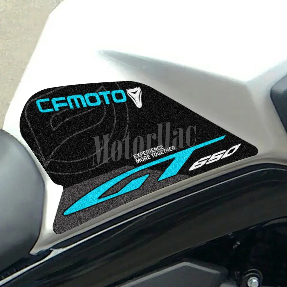 For Cfmoto 650Gt 650 Gt 3M Motorcycle Tank Pad Stickers Anti-Slip Side Traction Knee Grip Protector Decals Waterproof Accessorie 3