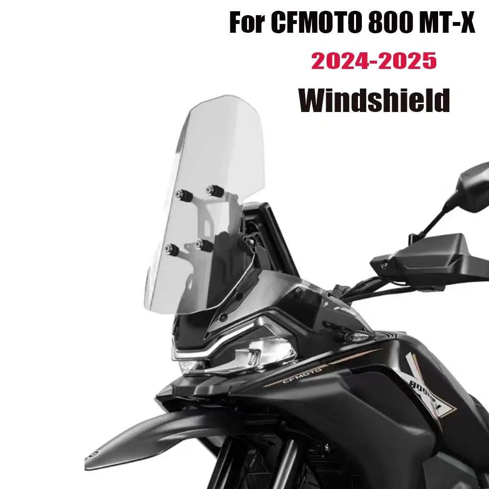 For Cfmoto 800 Mt-X 800Mtx 800Mtx  New Anti Windshield 800Mt-X 800Mt X Motorcycle Heightened Windshield  Accessorie 2024-2025 1