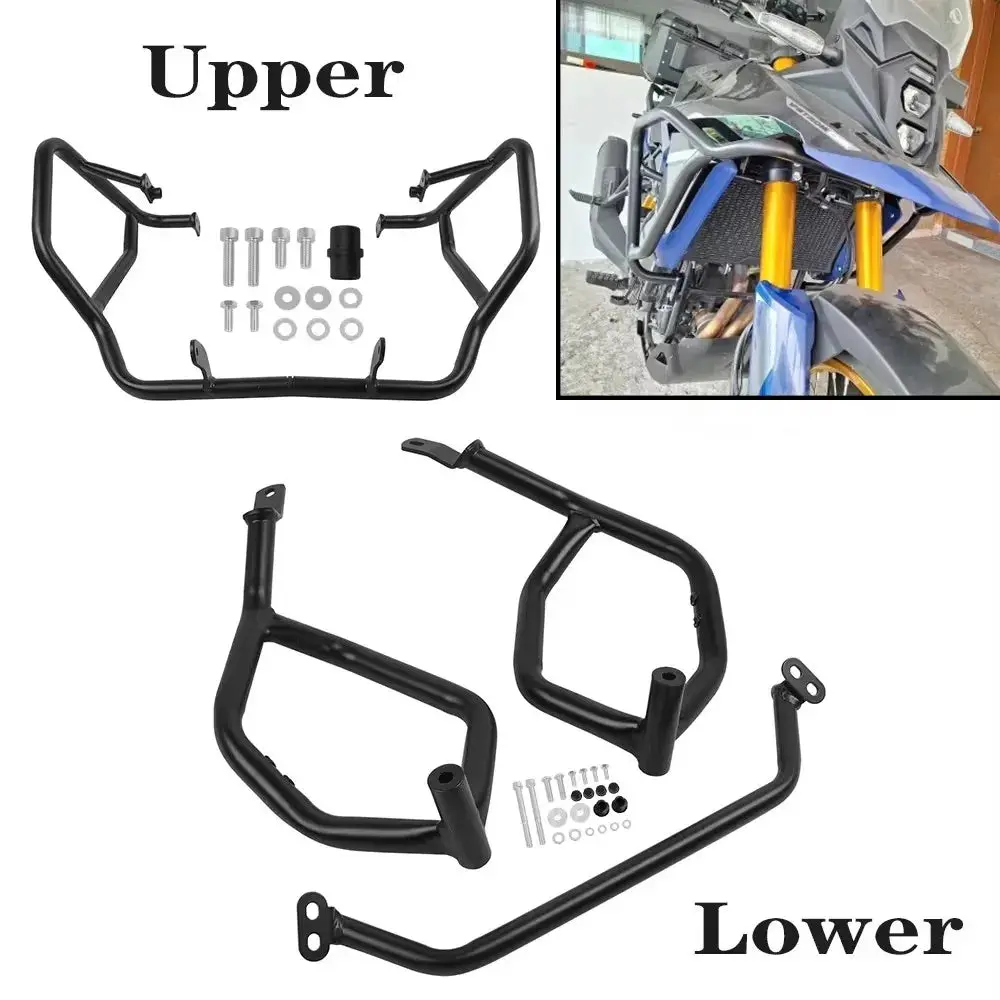 For Suzuki V-Storm 800De Vstrom 800De V-Strom 800 De 2023 2024  Crash Tank Bars Engine Guard Bar Bumper Stunt Cage Protector 1