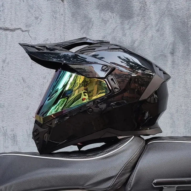 Orz DOT-certified full-face helmet designed for off-road ATVs and motorcycles, featuring an anti-glare brown lens for enhanced visibility and protection. - Image 21