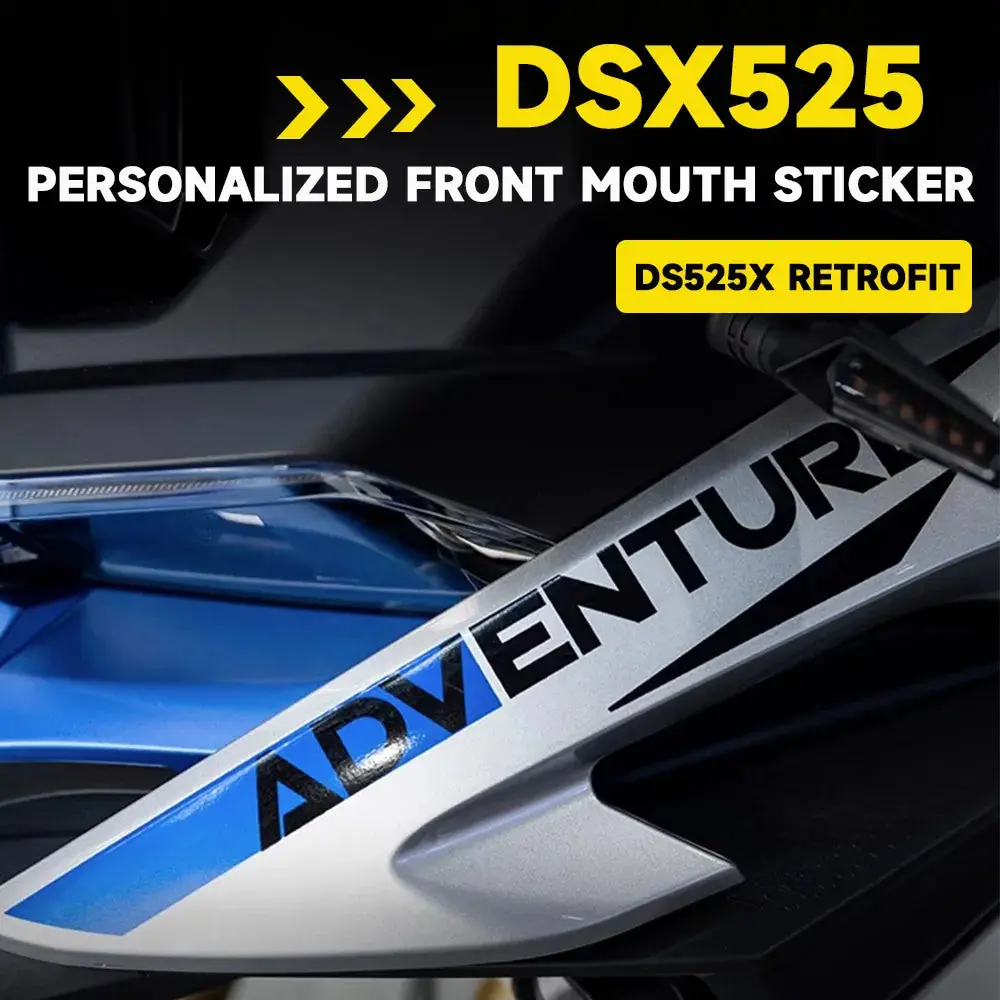For Voge Ds525x Ds 525X Dsx525 525 Dsx Motorcycle Front Lip Personalized Decorative Sticker Birdmouth Flower Front Mouth Sticker 1