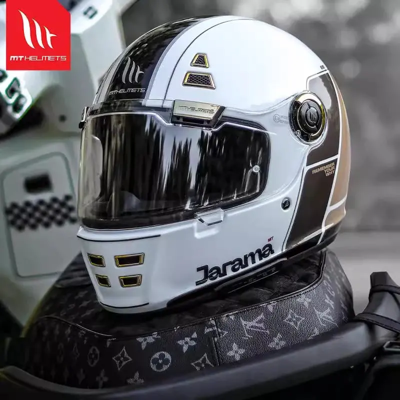 Mt Jarama Sv Retro Helmet Cruise Motorcycle Vintage Full S Helmet Ece2206 Dot Casco Mt Cafe Racer Helmet For Triumph Thruxton R 1