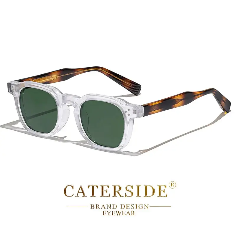 Caterside Fashion Men Sunglasses Small Frame Square Personalized Design Sun Glasses Women Travel Party Business Festival Gift 13