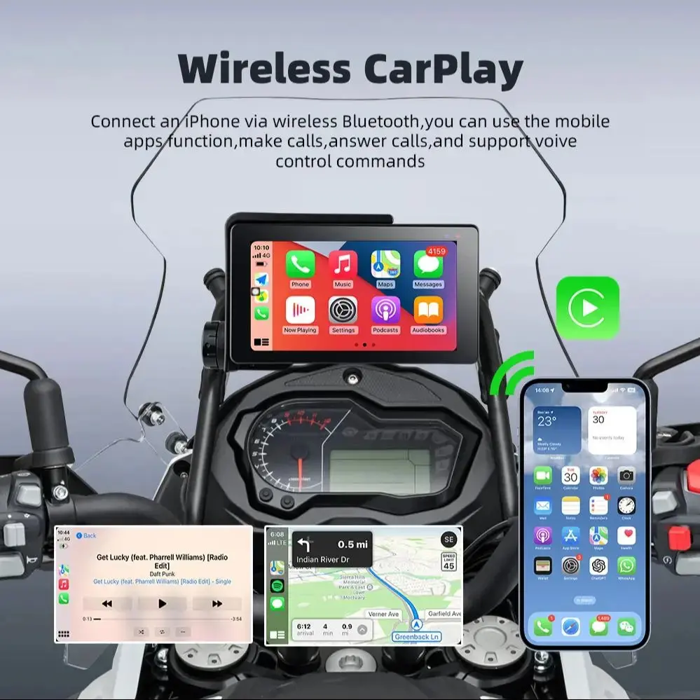 Ekiy Special For Bmw R1200gs R1250gs Adv Wireless Carplay Android Auto Portable Motorcycle Digital Dashboard Navigation Screen 1