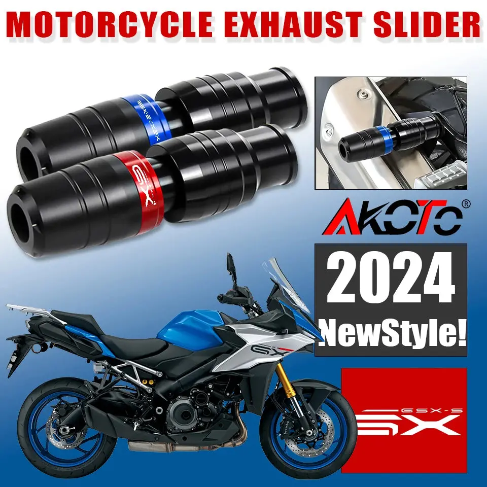 New Falling Protection For Suzuki Gsx-S Gsxs 1000Gx 1000 Gx Gsxs1000gx 2024+ Exhaust Sliders Crash Pad Protector Accessoires 1