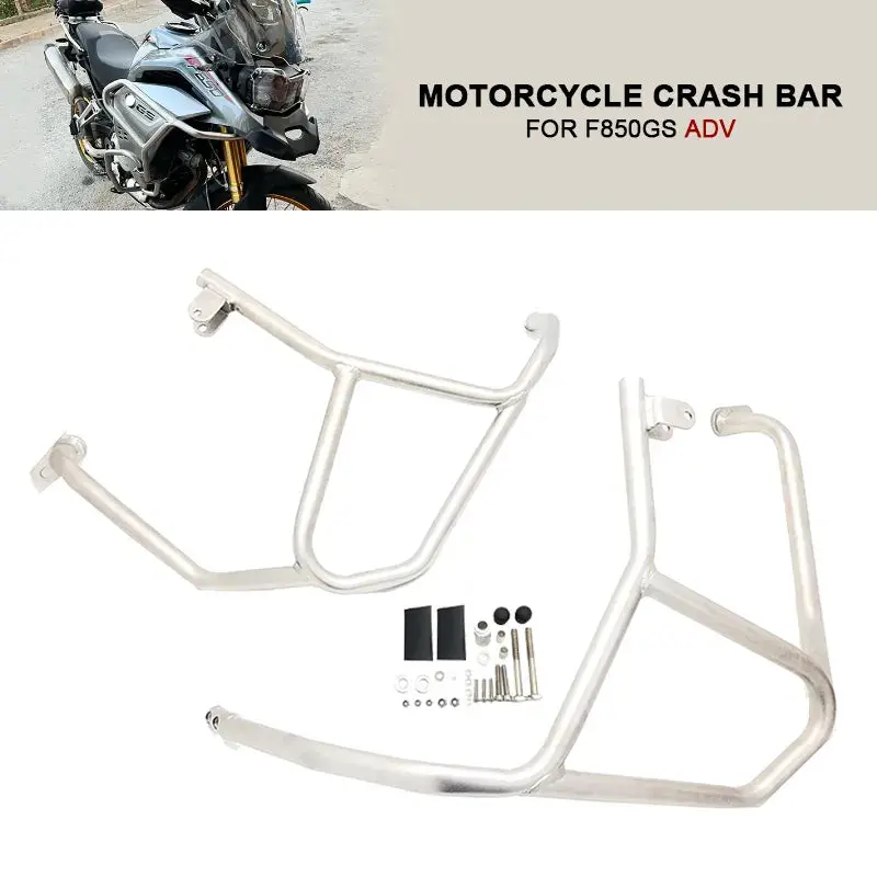 For Bmw F850gs Adv Stainless Steel F 850 Gs Adventure 2019-2023 Motorcycle Upper Engine Guard Bumper Crash Bar Frame Protector 1