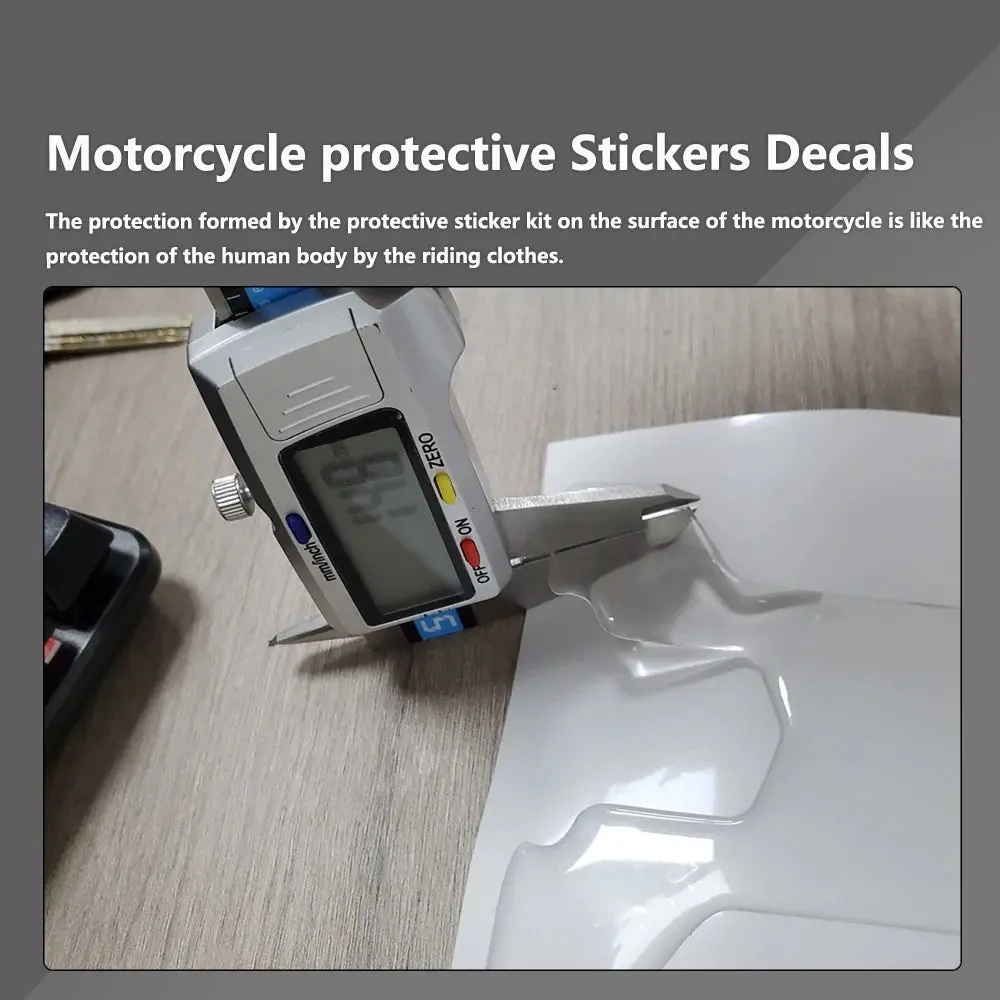Z650rs 2024 Motorcycle Tank Pad Protector Fit For Kawasaki Z650 Rs 2022-2023 Transparent Fish Bone Decal 4