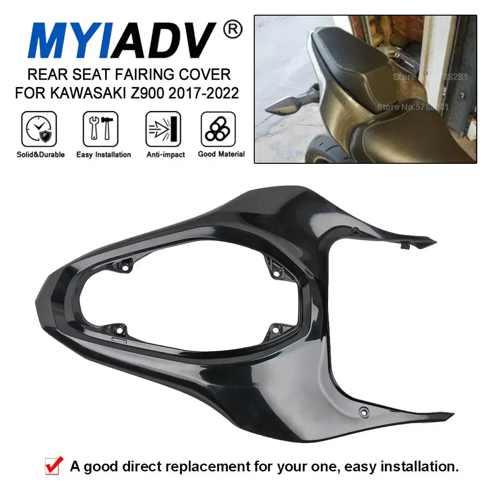 For Kawasaki Z900 2017 2018 2019 2020 2021 2022 Motorcycle Accessories Unpainted Upper Rear Seat Fairing Cover Duck Tail Panel 1