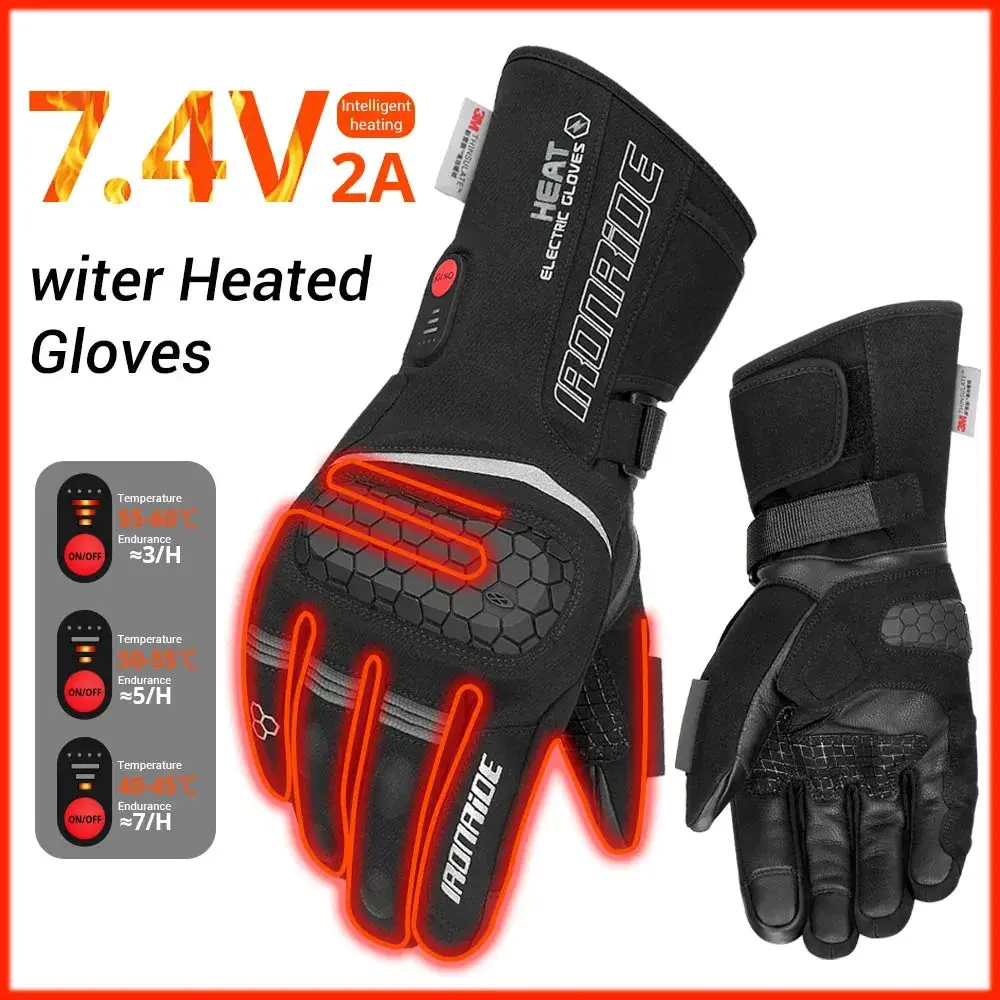 Rechargeable Heated Motorcycle Gloves – Waterproof Winter Thermal Gloves for Snowmobiling and Cold-Weather Riding - Image 10