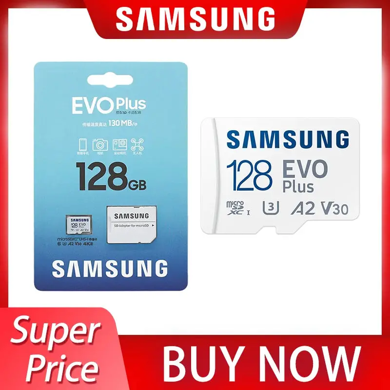 Samsung 512Gb 256Gb 128Gb A2 V30 Memory Card Evo Plus Micro Sd Card 64Gb A1 V10 High Speed Uhs-I Class 10 Tf Card For Camera 1